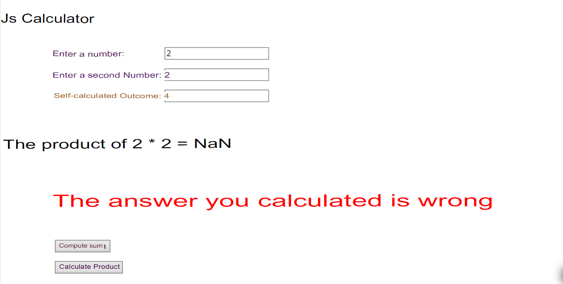 javascript Calculator variable multiplications NaN result (more than