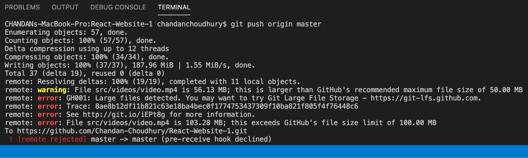 Why 'git push origin master' is pushing old files to GitHub? Stack