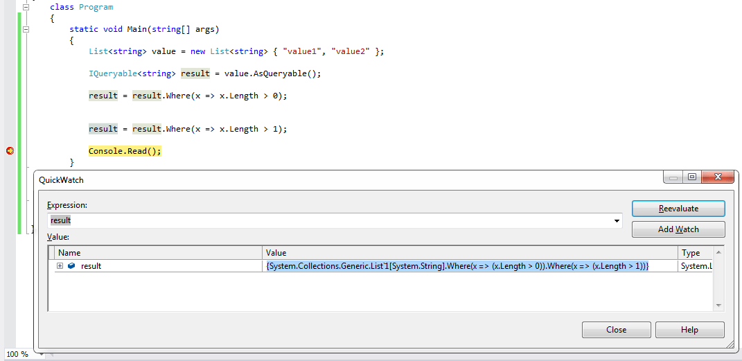 c Extract the Linq query from an IQueryable ? Stack Overflow