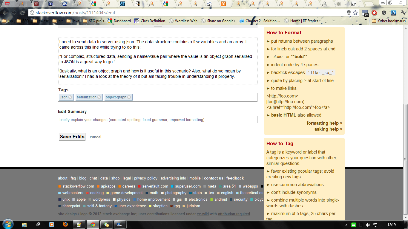 Righthand sidebar covers the footer on the "ask question" page and