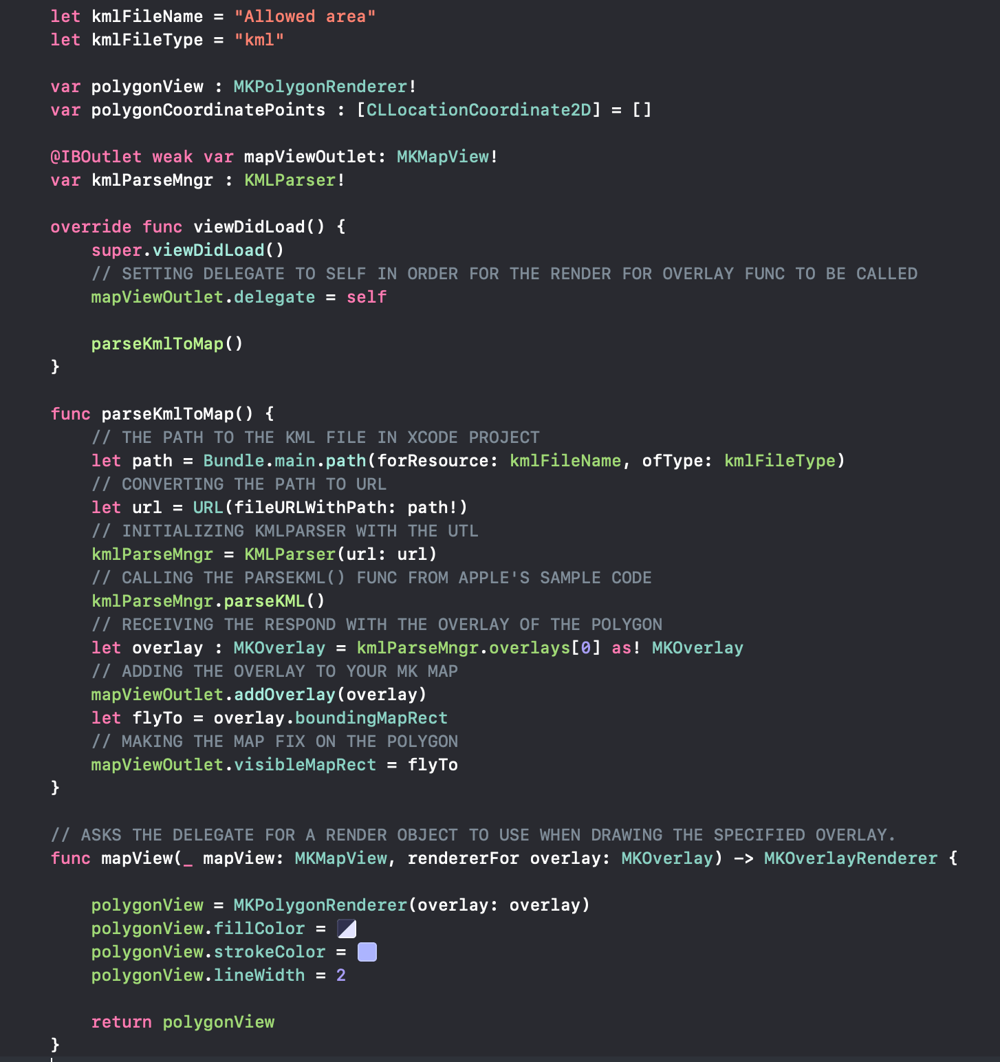 ios Work with KML files Swift Application Stack Overflow