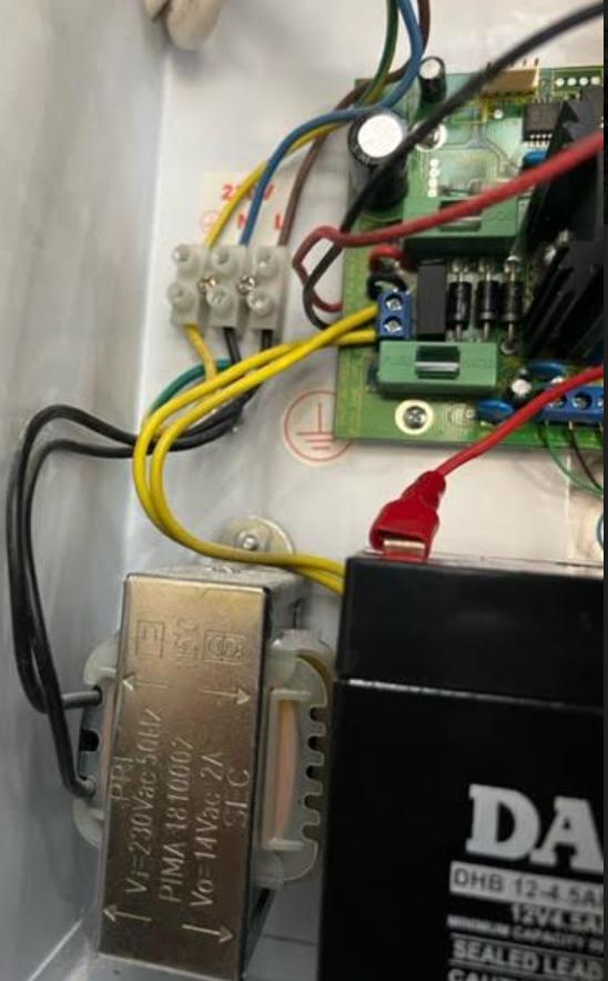 pcb PIMA alarm system discharging but not recharging backup battery