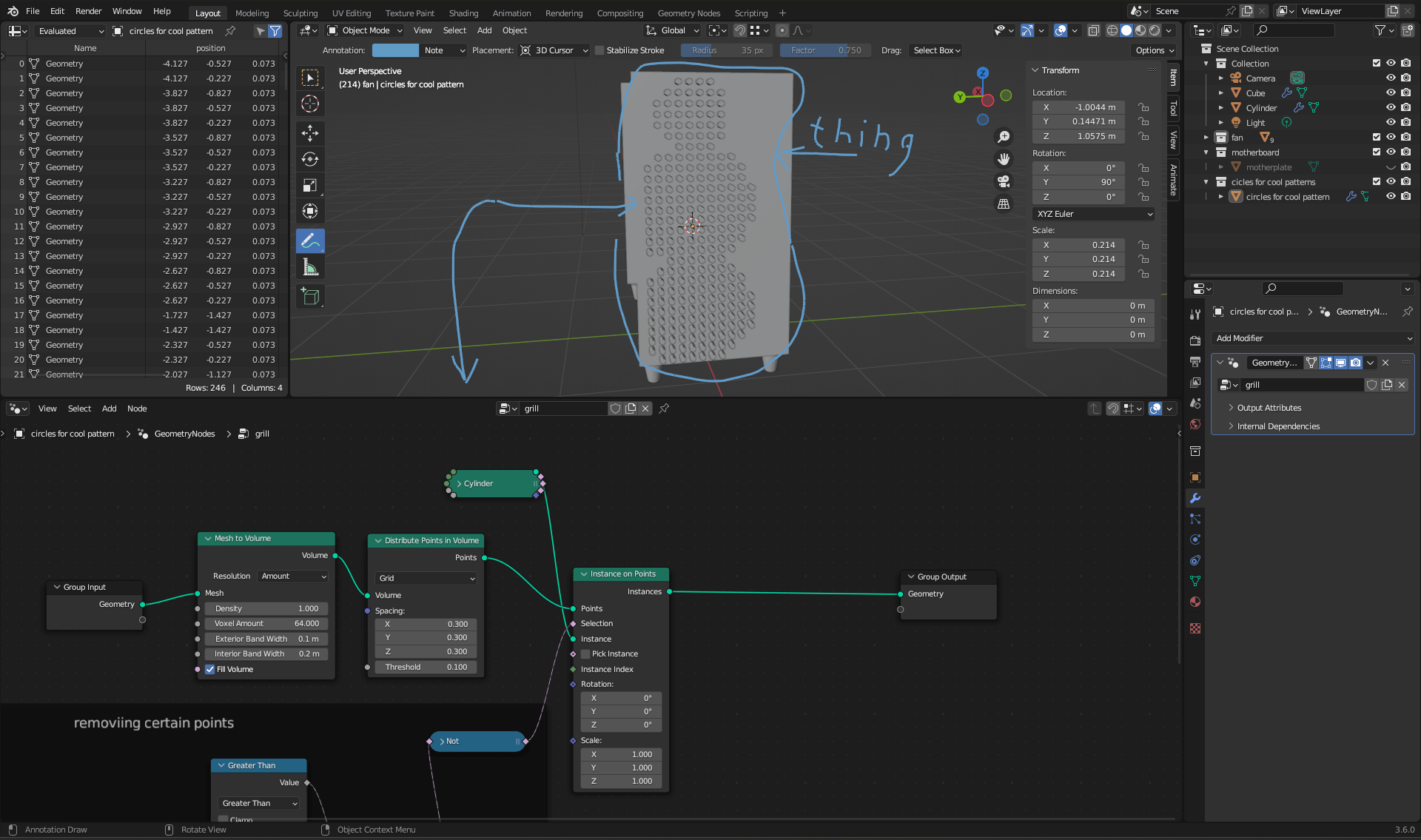 is there any way of converting to a mesh from the Instance on Points