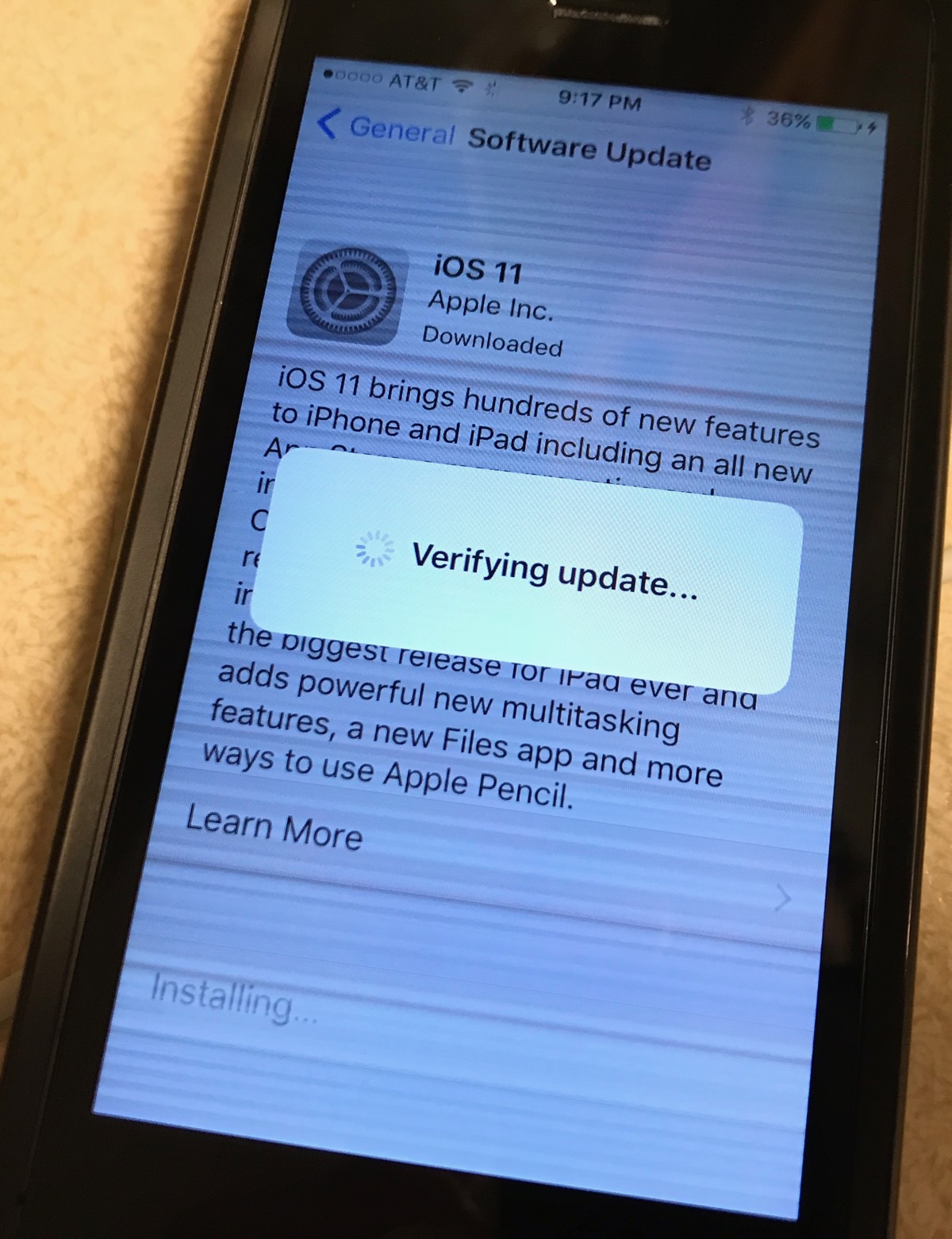 How do I fix interlacing lines going up and down on iPhone SE display