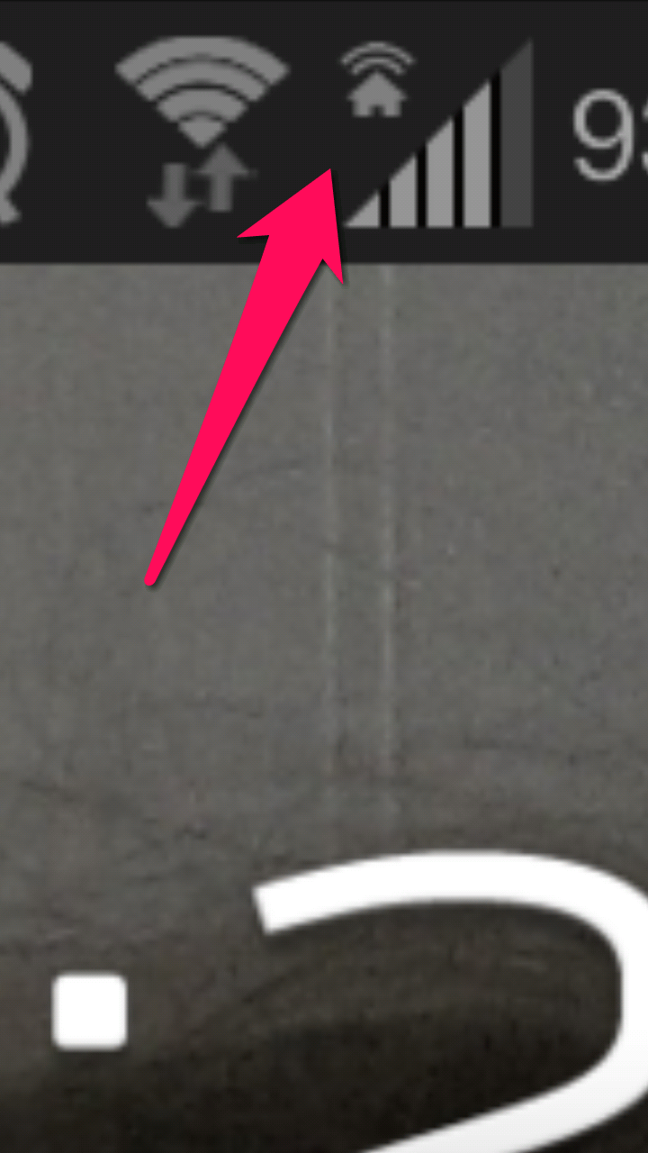 samsung galaxy s What is "Cell signal with small house and 2 blinking bars" system icon