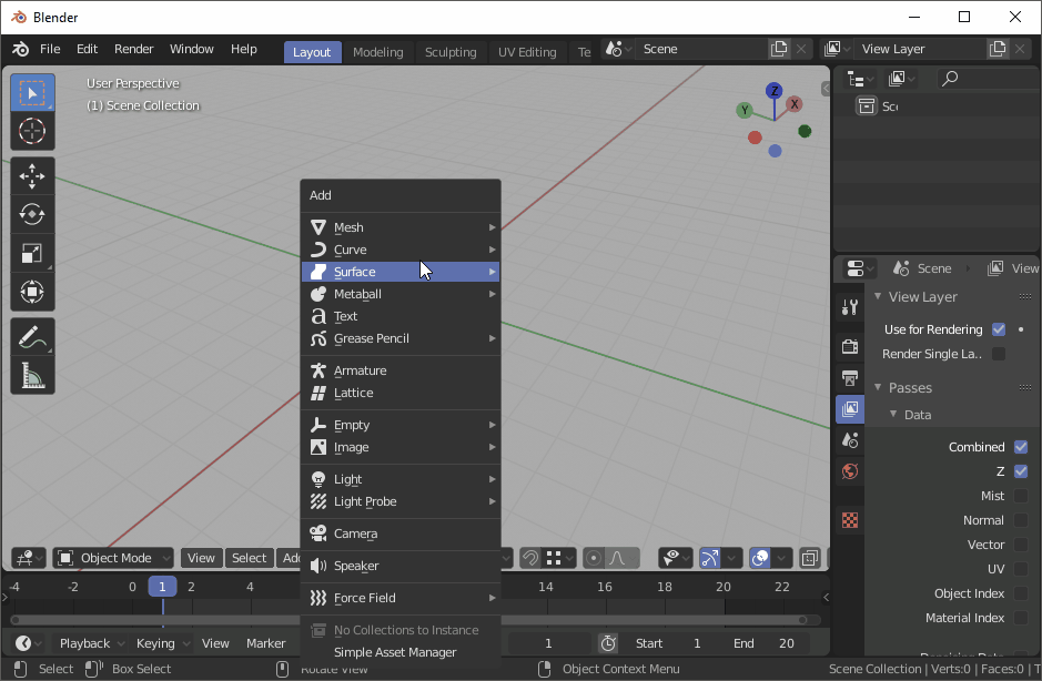 modeling Add menu for primitives in Blender 2.8 Blender Stack Exchange