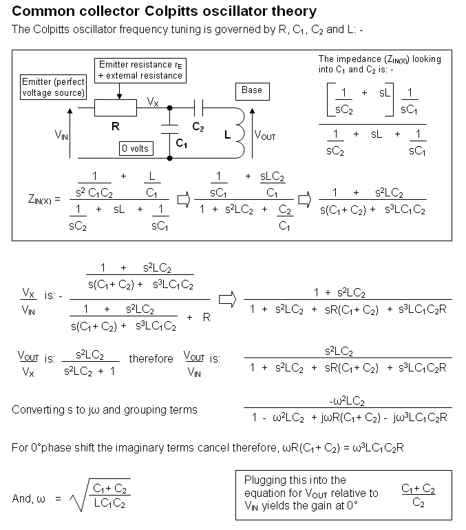 How to calculate the resonance frequency of this oscillator