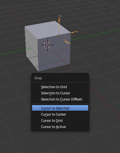 How Do I Put The 3d Cursor Inside An Object Blender Stack Exchange