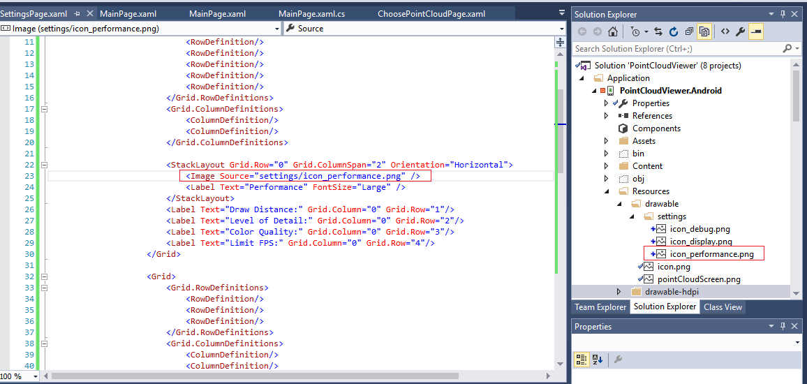 xaml Add image to custom folder in Xamarin Android Resources Stack