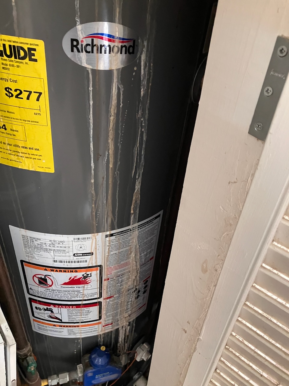 plumbing Corrosion dripping down water heater Home Improvement Stack Exchange