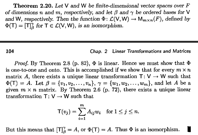 linear algebra About the proof of \mathcal{L}(V,W) is