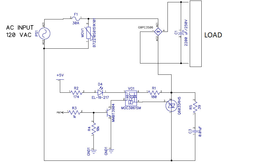 Bridge Rectifier as Load for an SSR Circuit CR4 Bridge Rectifier as Load for an SSR Circuit CR4