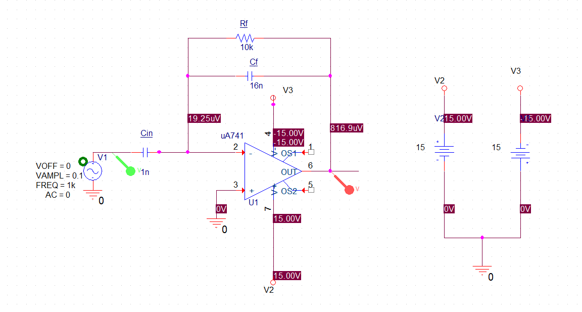 Designing a Charge Amplifier Circuit in PSpice for Piezoelectric Sensor Electrical Engineering