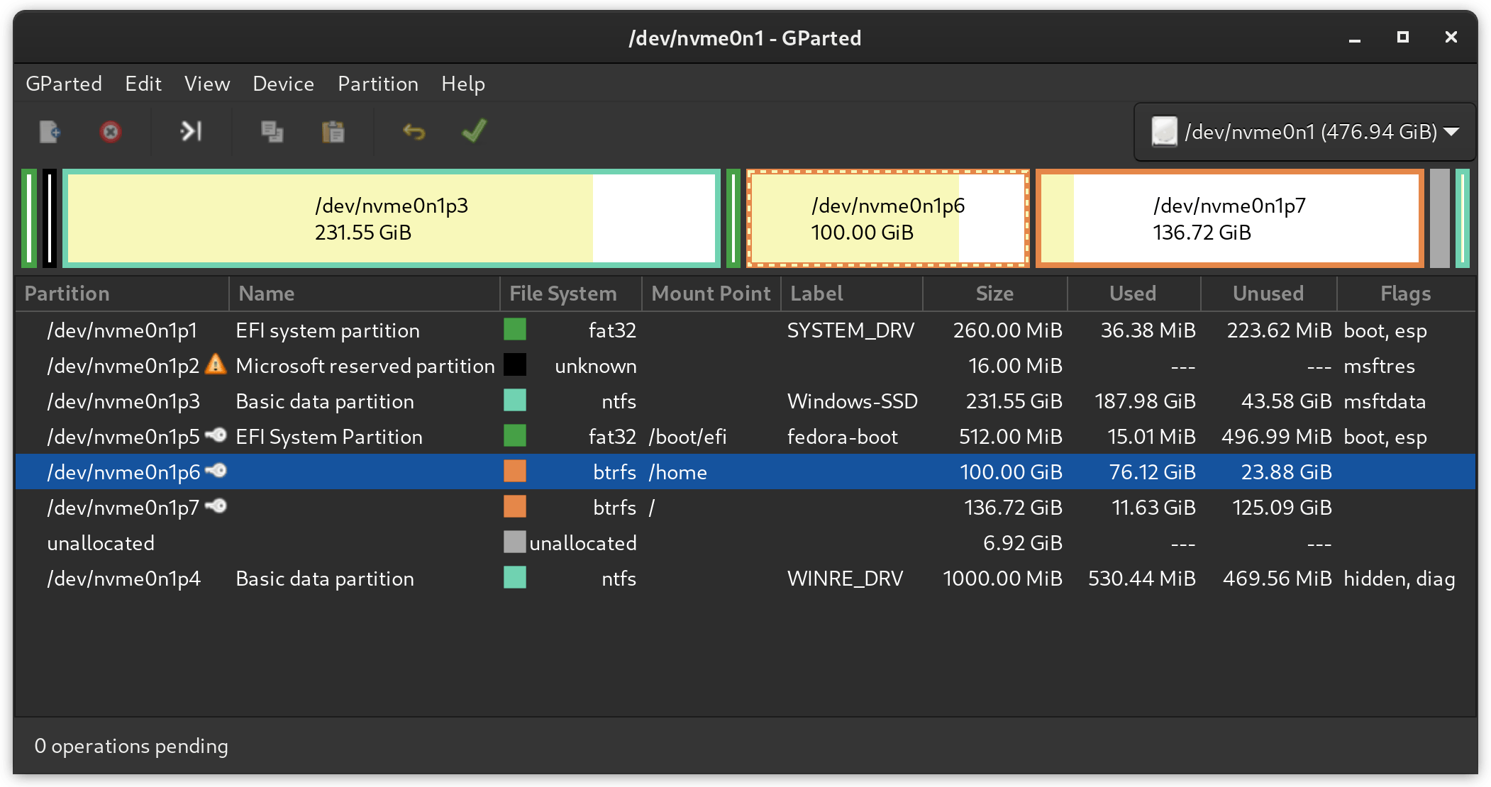 linux How to resize two btrfs partitions (increase the first and