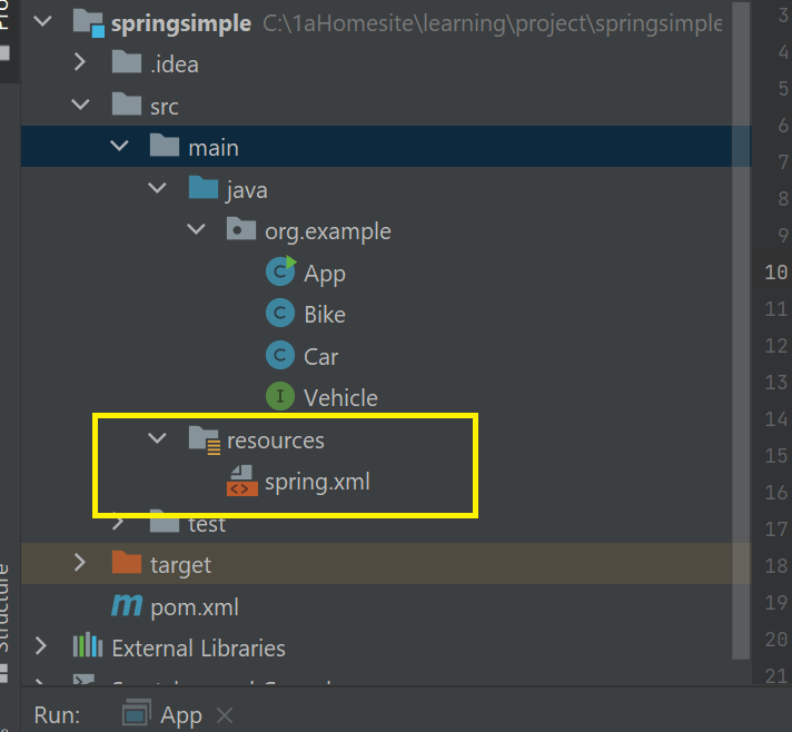 java Exception in thread "main" org.springframework.beans.factory