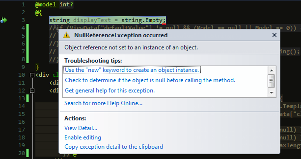 Upgrade to MVC 4 Causes Exception in EditorTemplate Stack