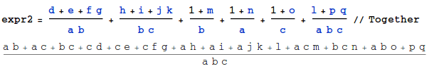 simplifying expressions Collect/Factor a fraction Mathematica Stack