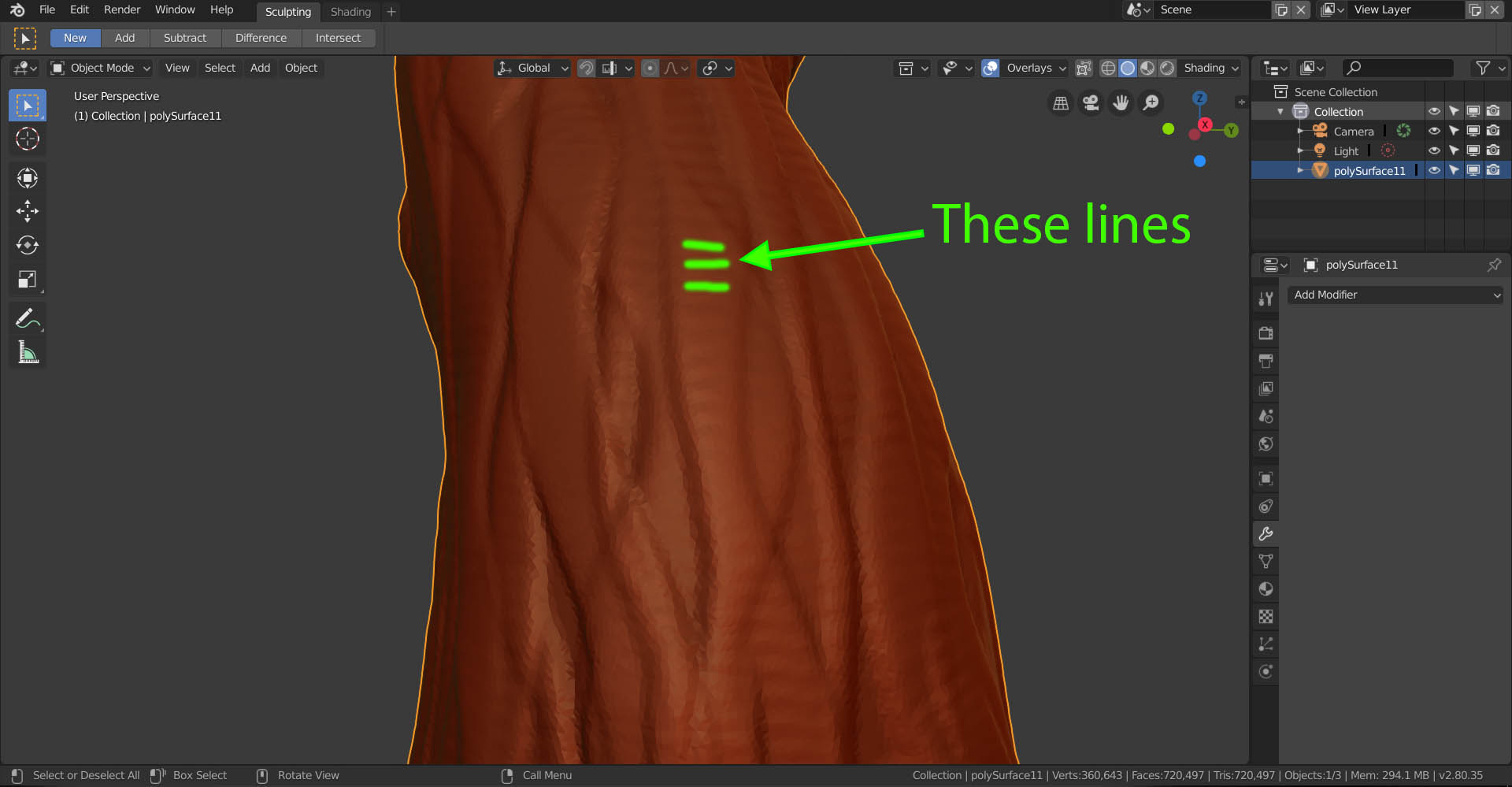 sculpt Sculpting Unwanted lines on brush strokes Blender Stack