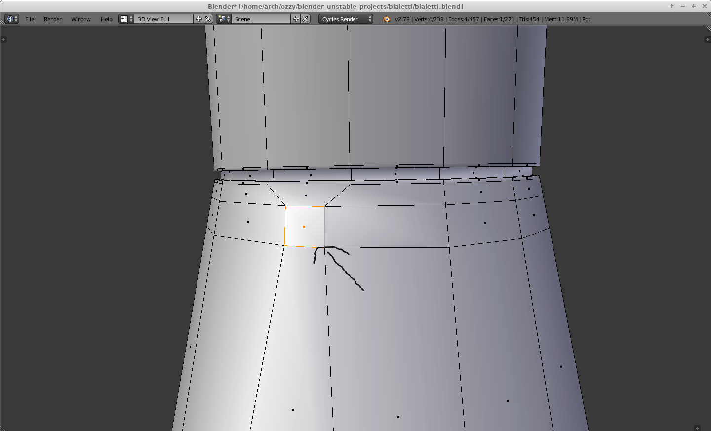 modeling Making a hexagon from four sided face Blender Stack Exchange