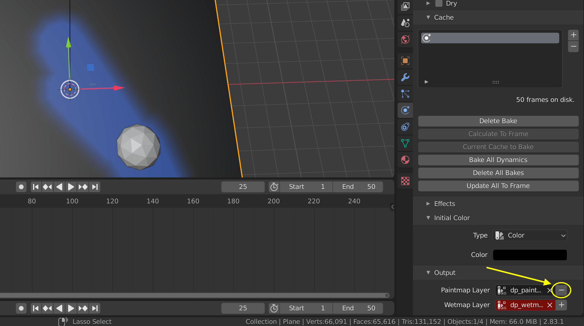 Particles - Dynamic Paint Does Not Work On Canvas In Paint Mode - Blender Stack Exchange