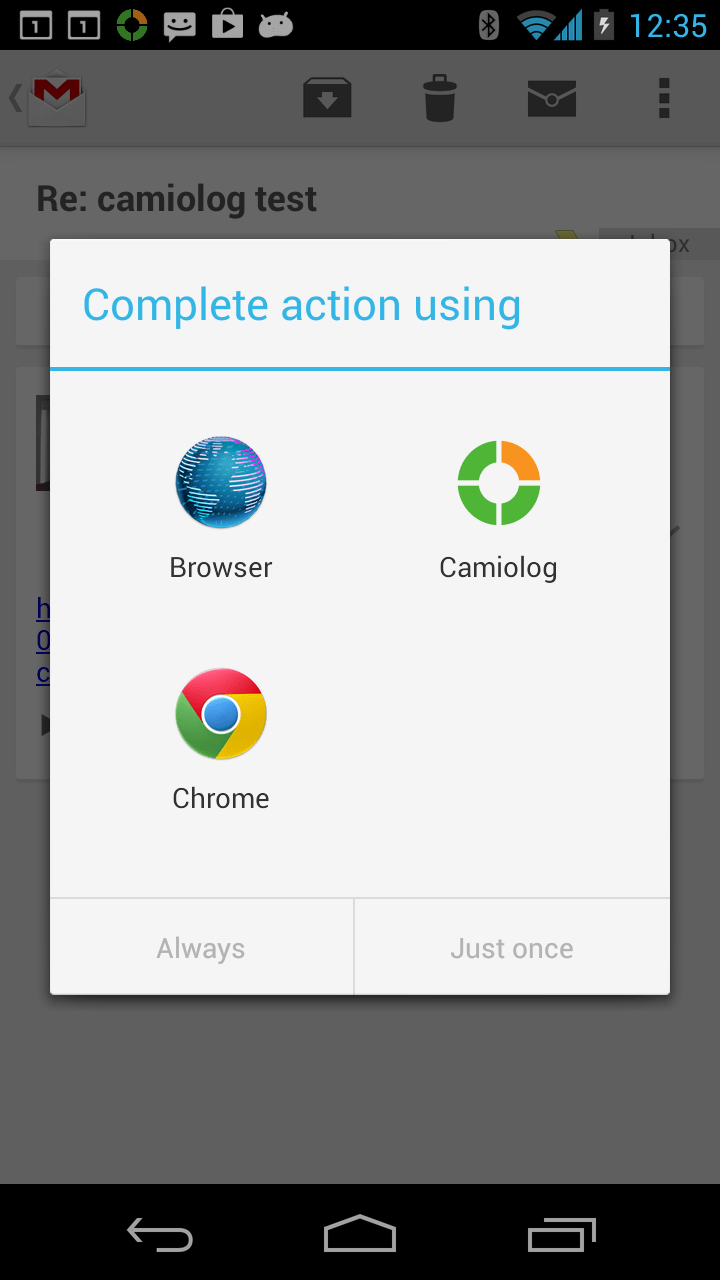 process In Android, can you make gmail run an intent in a separate