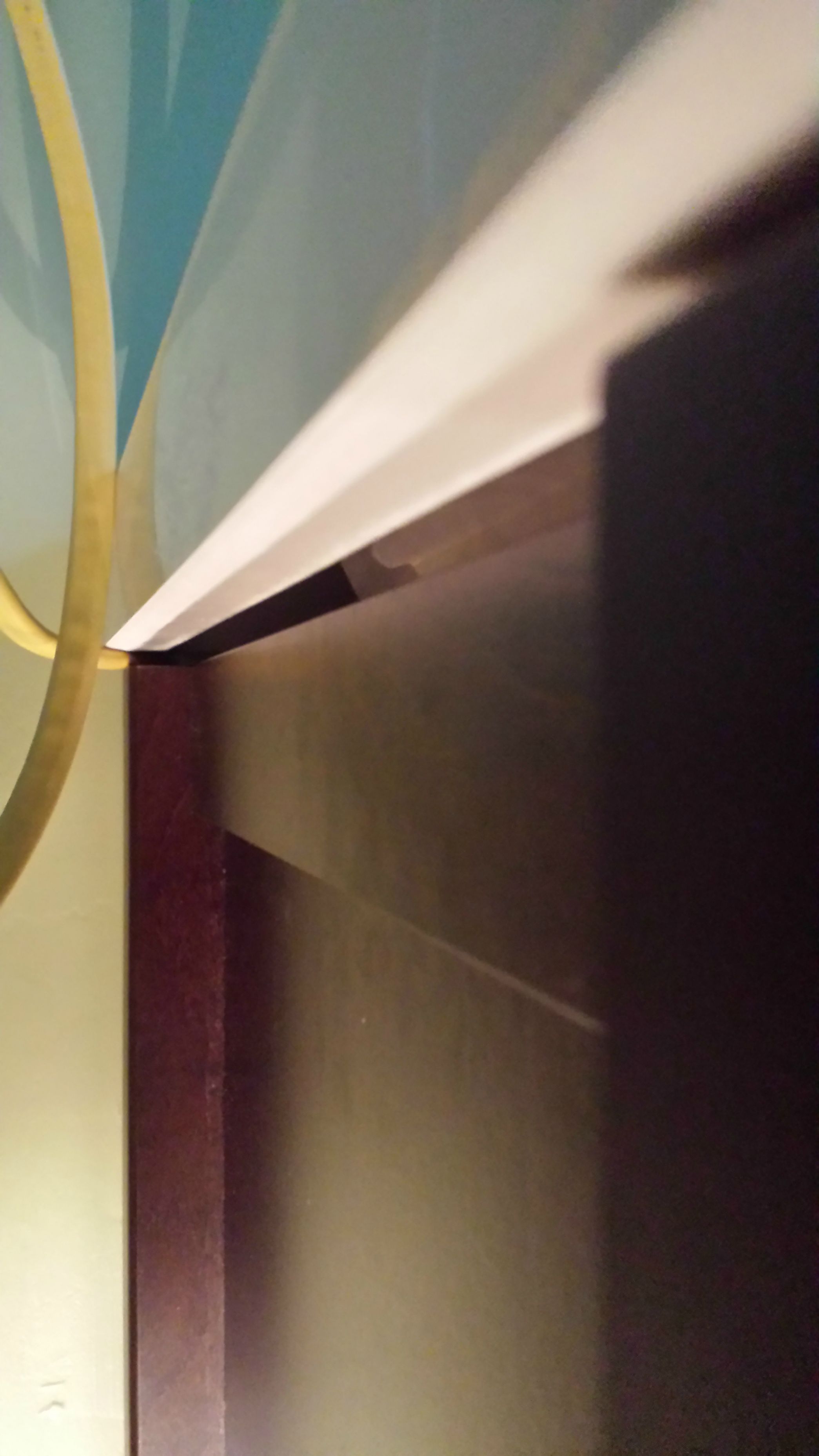 bathroom What can be done about a vanity top not flush against the base? Home Improvement