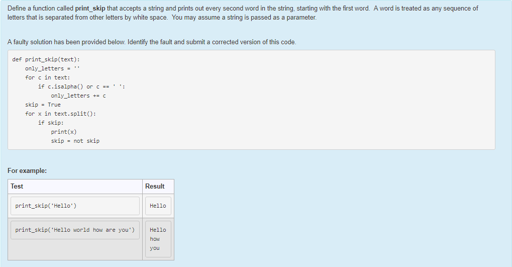 python How do i get every second word in a string including the first