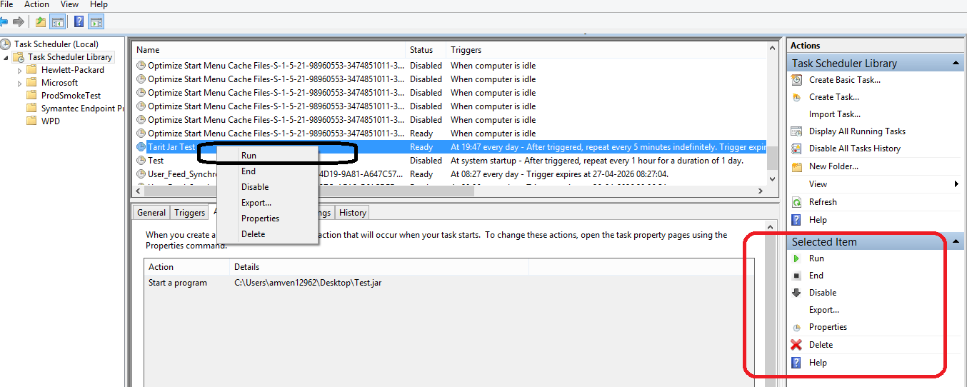 scheduled tasks Run a jar file using windows scheduler 2022 Code
