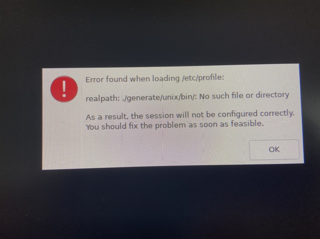 20.10 Error found when loading /etc/profile Ask Ubuntu