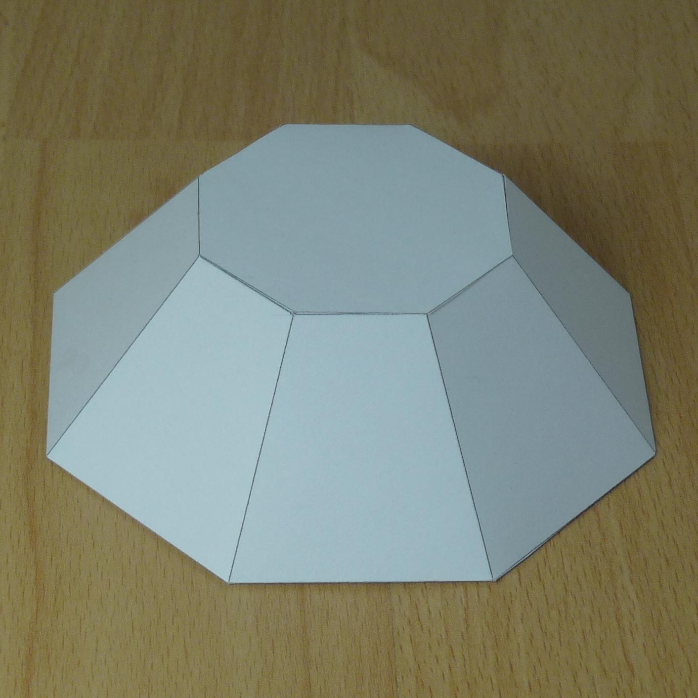 geometry Trig equation that fits the plot points (octagonal pyramid