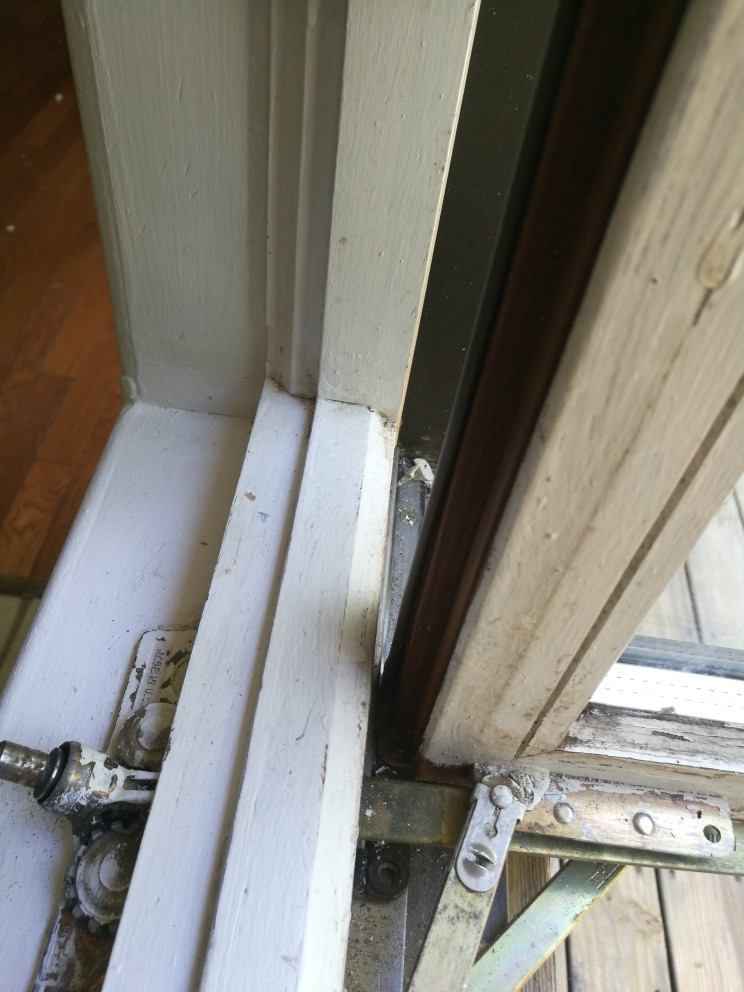 How to remove window wood trim to replace crank operator? Home