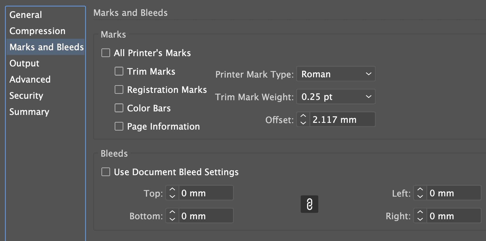 print design Illustrator PDF When to tick "Use Document Bleed
