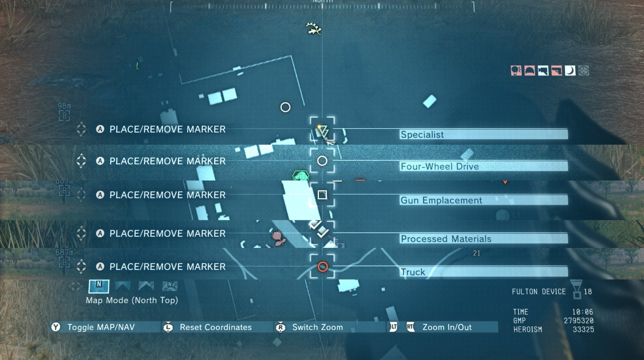 mgs 5 the phantom pain Locations on map after interrogation MGS5