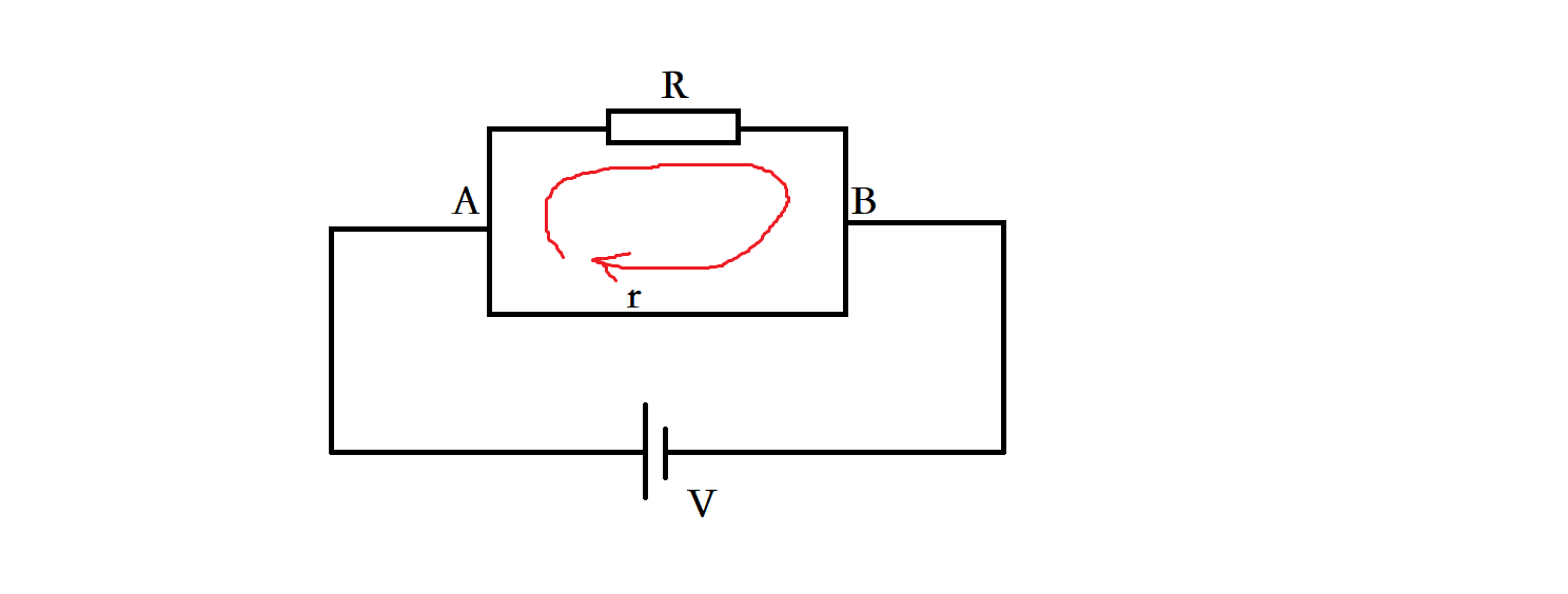 electricity Will current flow through the resistor in the image