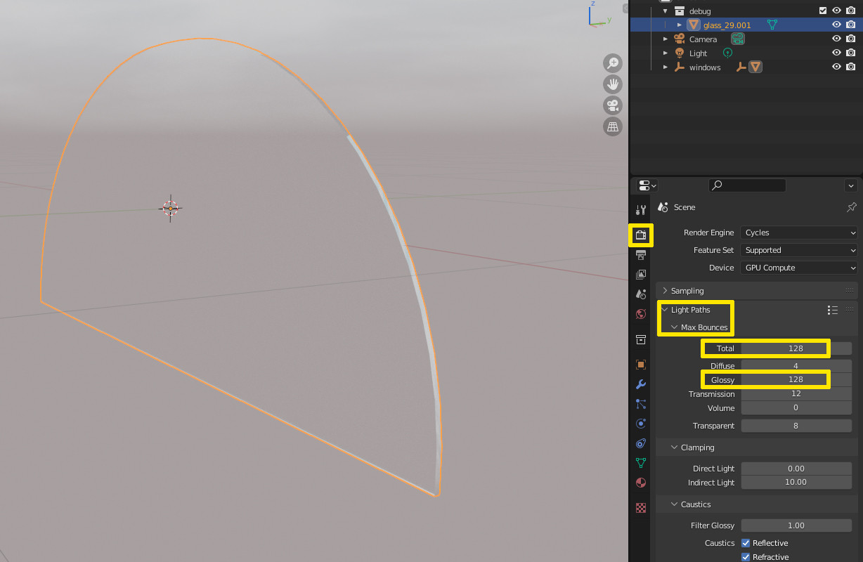 cycles render engine Why does my glass shader have this black
