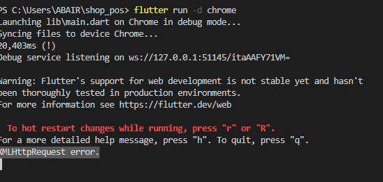 Flutter web api calling XMLHttpRequest error Stack Overflow