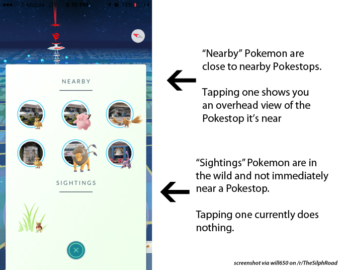 Pokemongo How do Pokémon “Sightings” work Love & Improve Life
