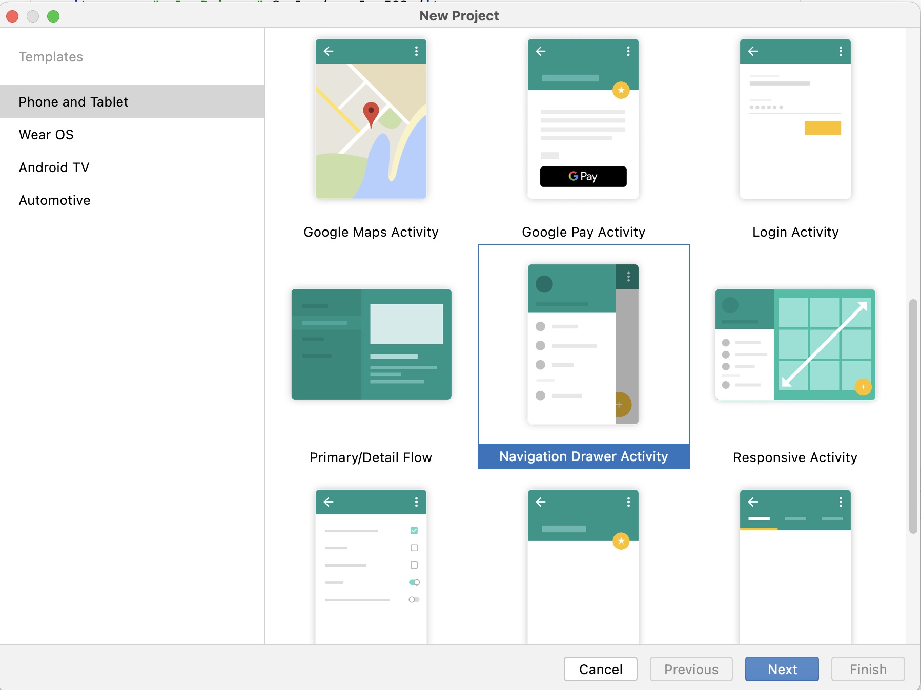 android How to make rounded corners in DrawerLayout straight when