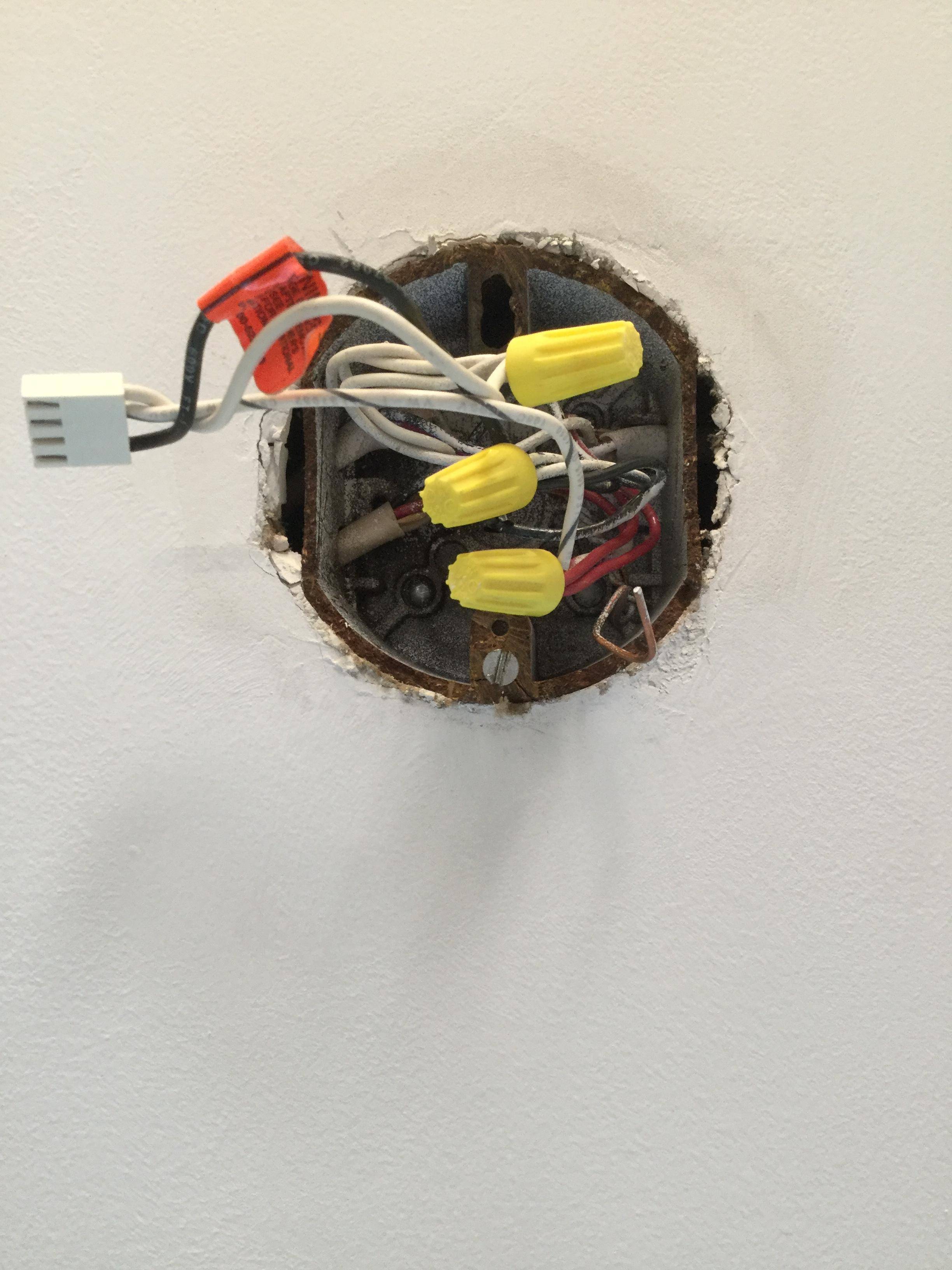 Repairing a broken screw hole on a plastic junction ceiling box? Home