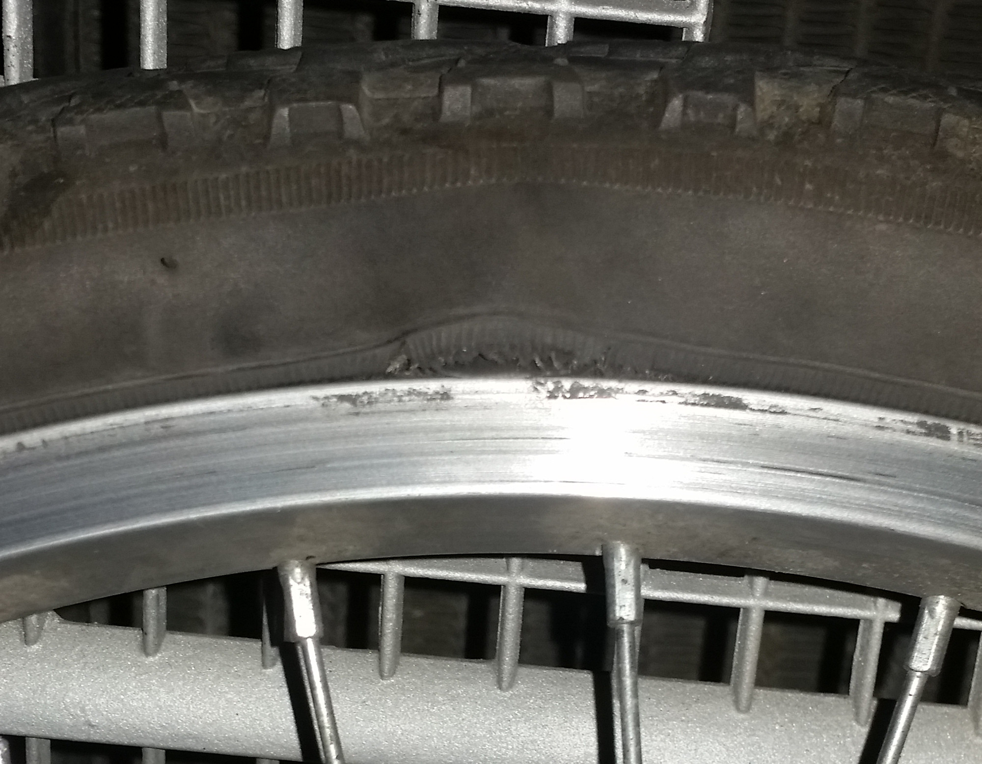 tire Rear Tyre torn at rim what was the cause? Bicycles Stack