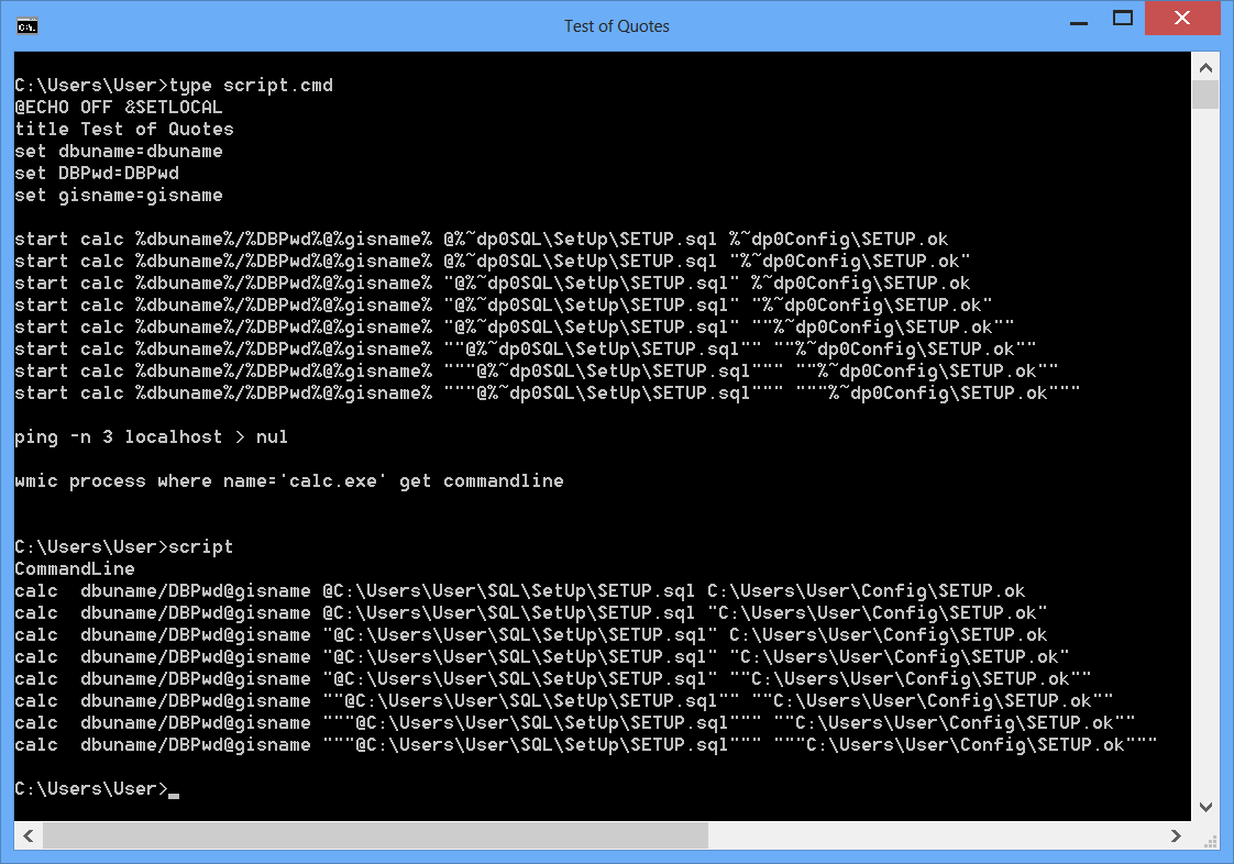 sqlplus How to pass path in double quotes to sql file Stack Overflow