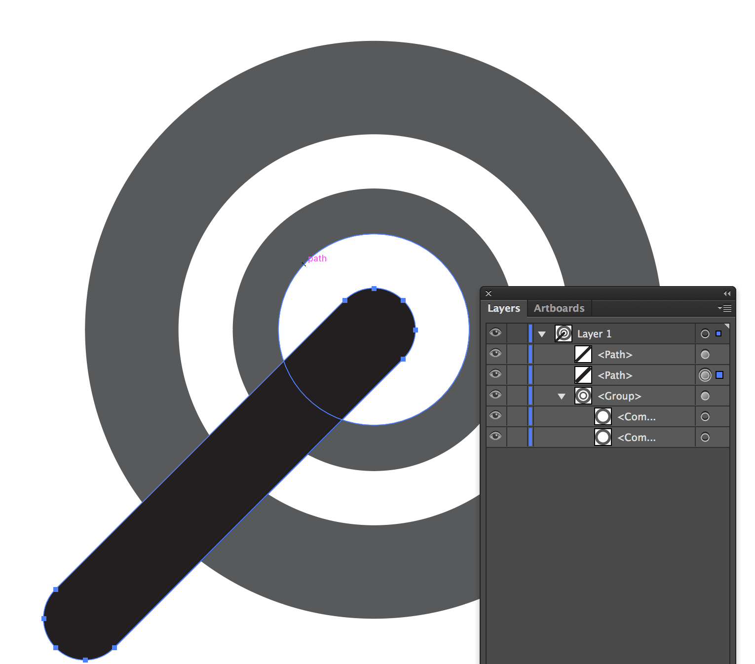adobe illustrator How to merge two shapes and create a space between