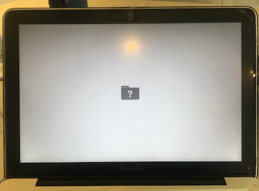 MacBook Pro 2013 new hard drive installed strange startup screen