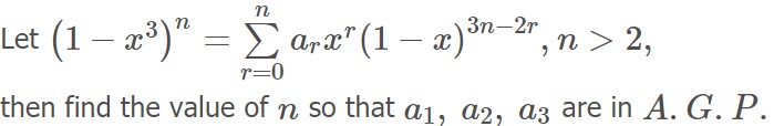 binomial coefficients Finding n>2 such that a_1, a_2, a_3 are