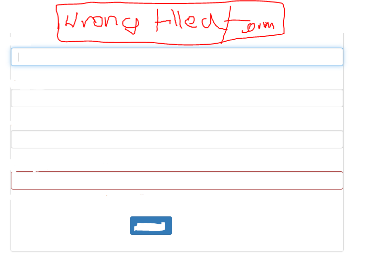 php Laravel how to throw single error while form field is incorrectly