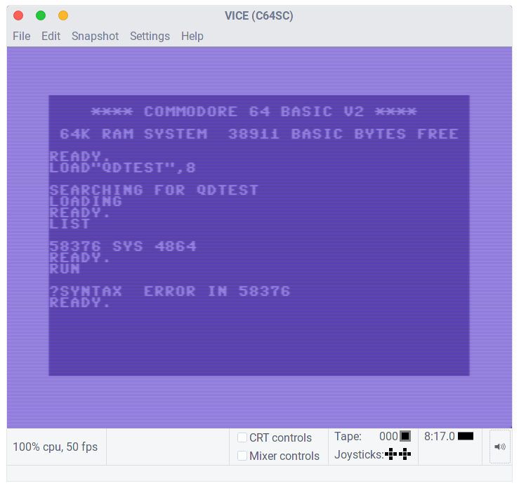 commodore 64 Basic / Assembler startup code (C64)