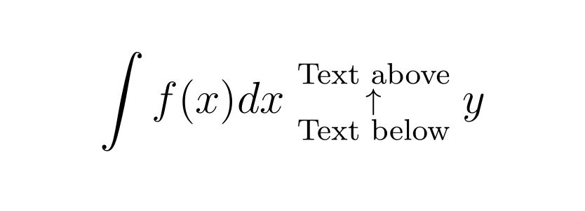macros I am trying to create an up arrow with text above and below