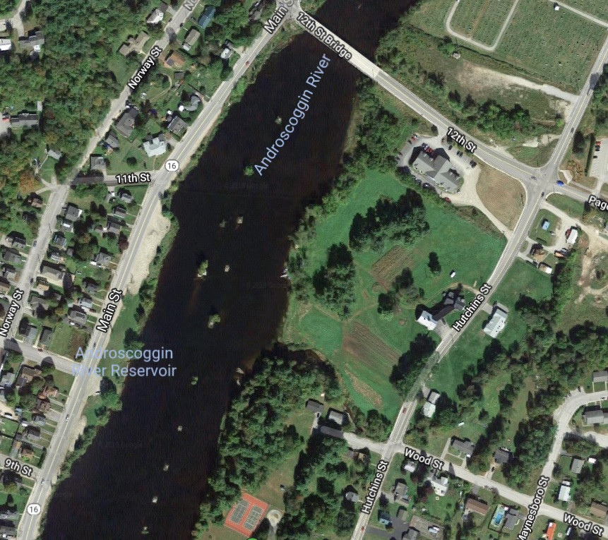 manmade object identification Small Islands in Androscoggin river