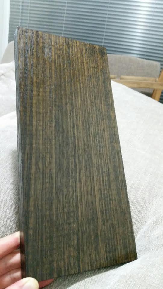 wood Tacky Danish oil surface on stained Tasmanian Oak Home