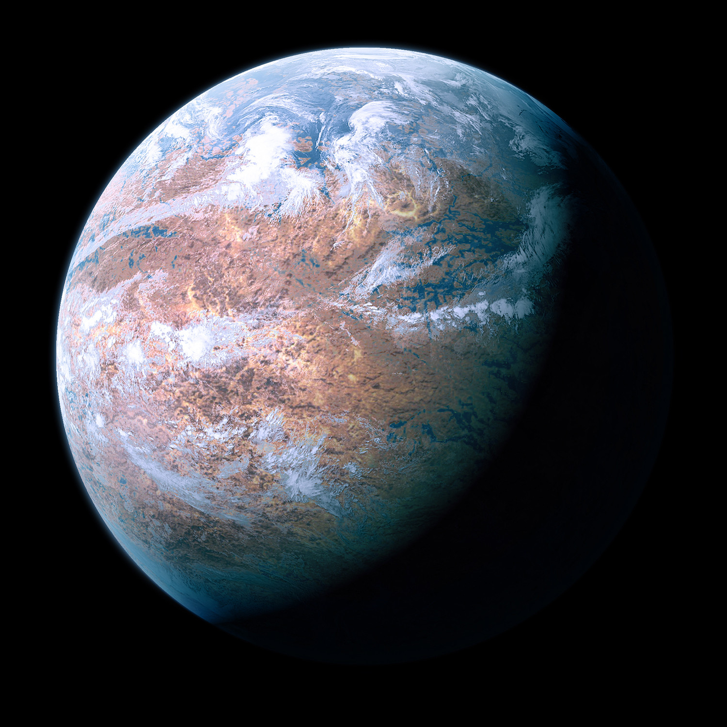 science based What is the expected terrain for an arid highly